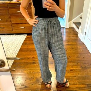 Splendid Blue and Gray Wide Leg Pants